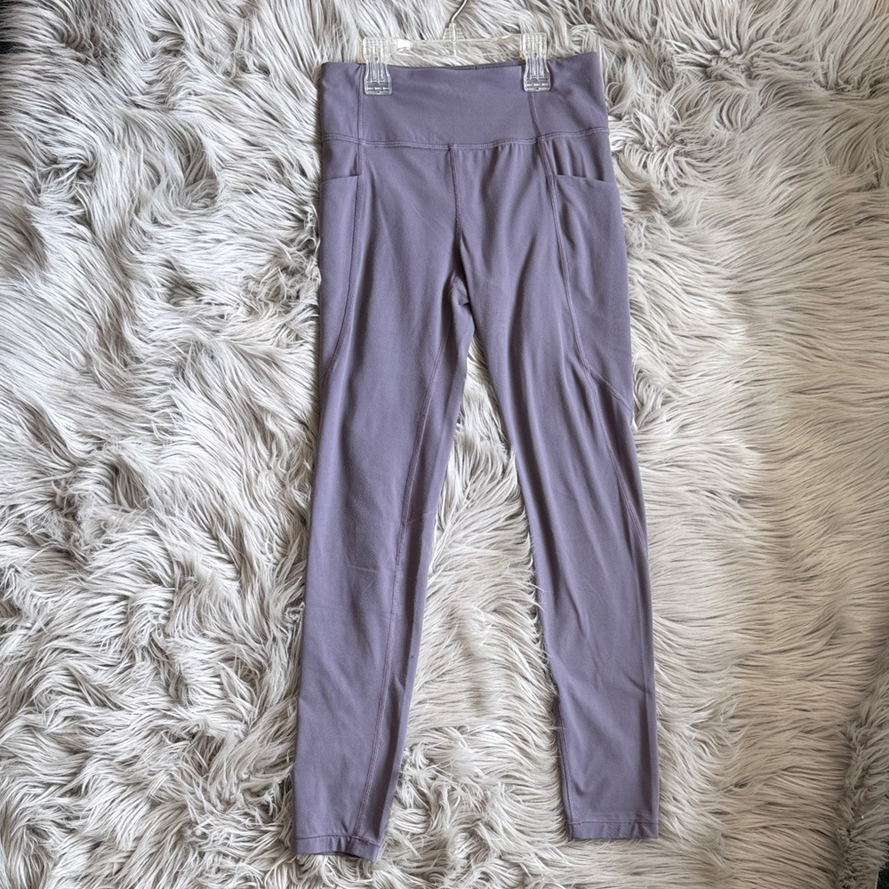 Athleta Girls' Lavender Purple Performance Leggings